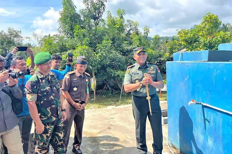 Korem 132 Tadulako Bantu Penanganan Stunting Dengan Bangun Fasilitas