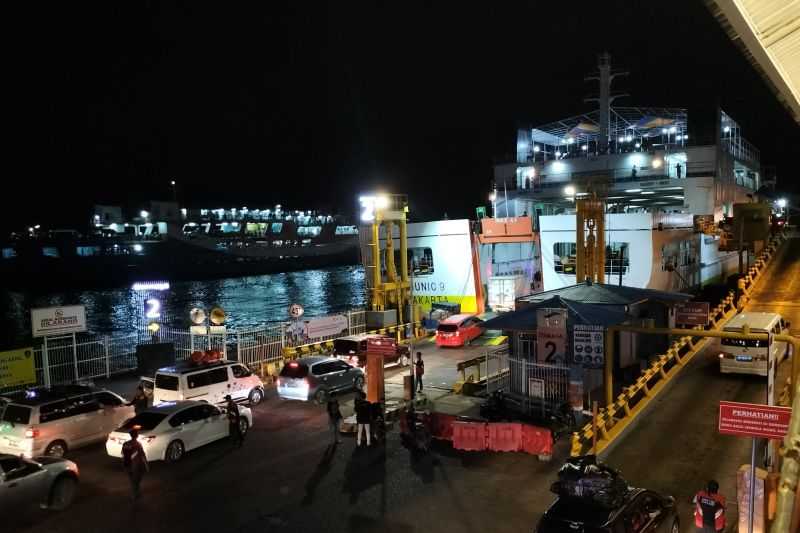 Arus Balik, Jumlah Pengendara Motor Turun 53% di Pelabuhan Bakauheni