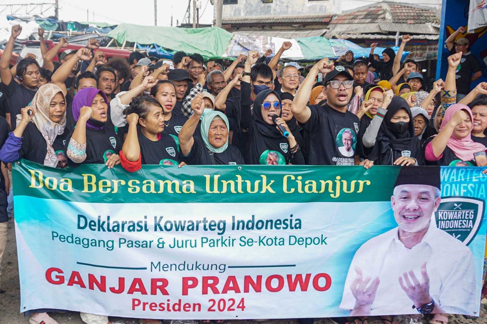 Bersama Warga Depok, Kowarteg Indonesia Deklarasi Ganjar Pranowo Presiden 2024