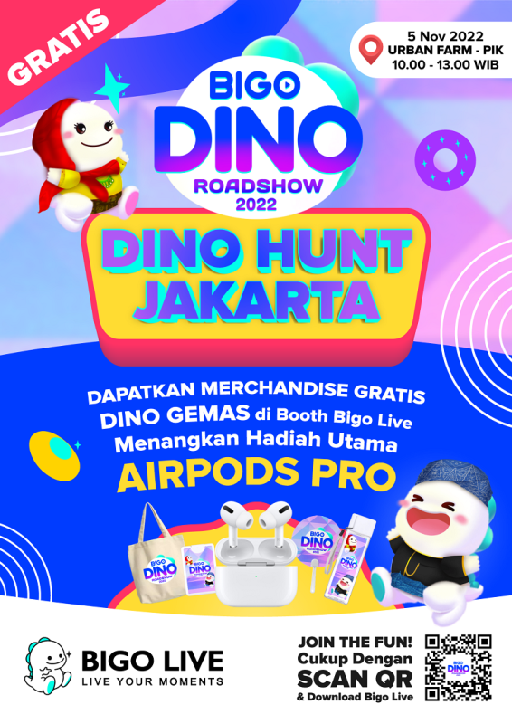 Bigo Giant Dino World Tour Akan Hadir di Empat Kota