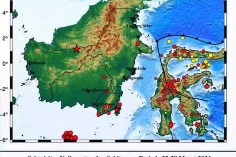 BMKG Catat 11 Gempa Guncang Wilayah Kalimantan