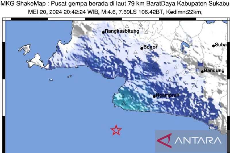 BPBD Sebut Belum Ada Informasi soal Dampak Gempa M4,6 yang Berpusat di Sukabumi