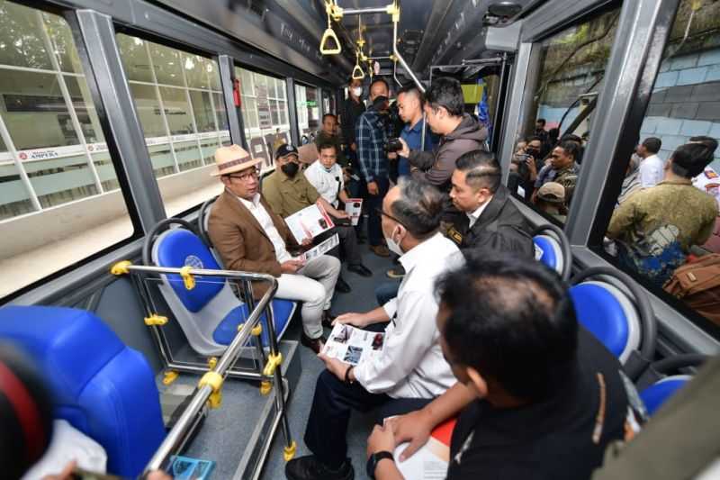 Bus Listrik E-Inobus Buatan INKA Resmi Dioperasikan di Bandung Raya