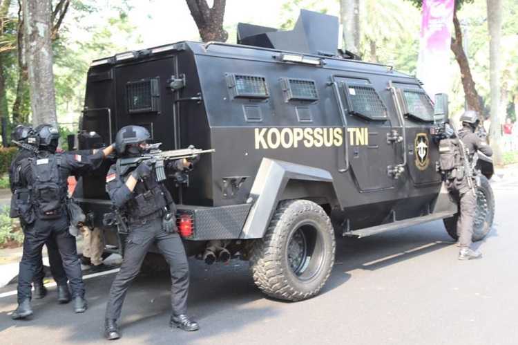 Dalam Latihan Koopssus TNI Hancurkan Teroris yang Ancam Keamanan KTT Ke-43 Asean Jakarta