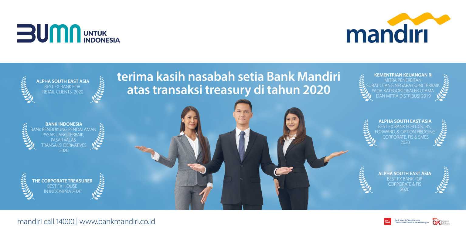 Di tengah Disrupsi Ekonomi Tahun 2020, Treasury Group Bank Mandiri Tetap Meraih Prestasi