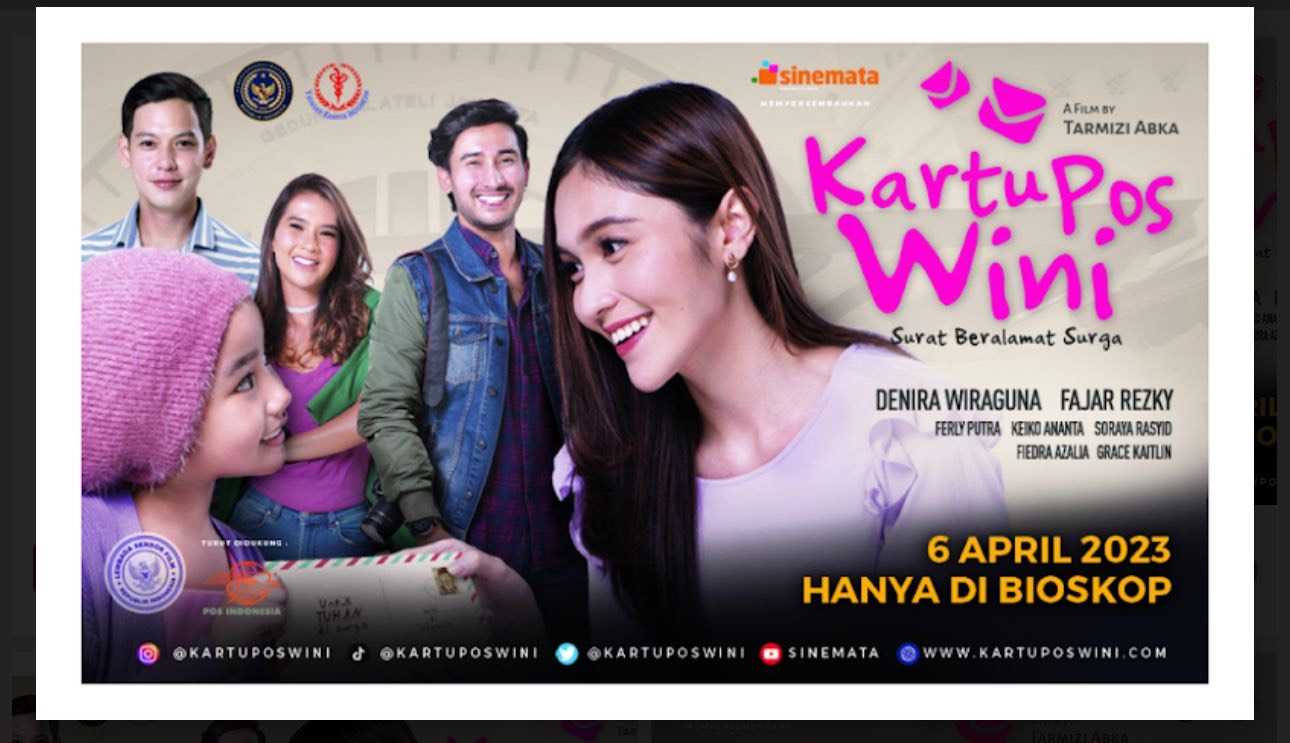 Didukung Pos Indonesia, Film 'Kartu Pos Wini: Surat Beralamat Surga' Siap Tayang 6 April