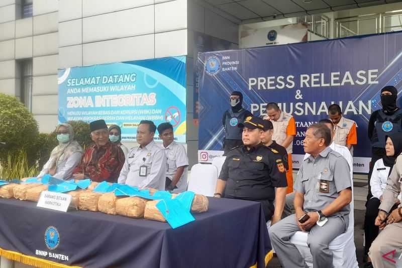 Dimusnahkan 21 Kilogram Sabu yang Dikirim dari Malaysia