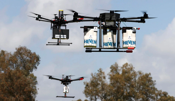 Dinas Pos Inggris Gunakan Drone untuk Kirim APD dan Alat Tes ke Pulau-Pulau Terpencil