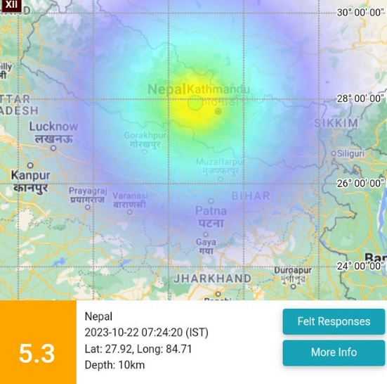 Gempa Kuat M5,3 Mengguncang Nepal Pagi Ini