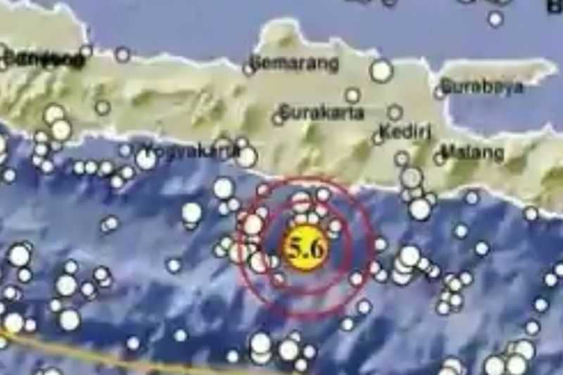 Gempa Magnitudo 6,6 Guncang Wilayah Pacitan