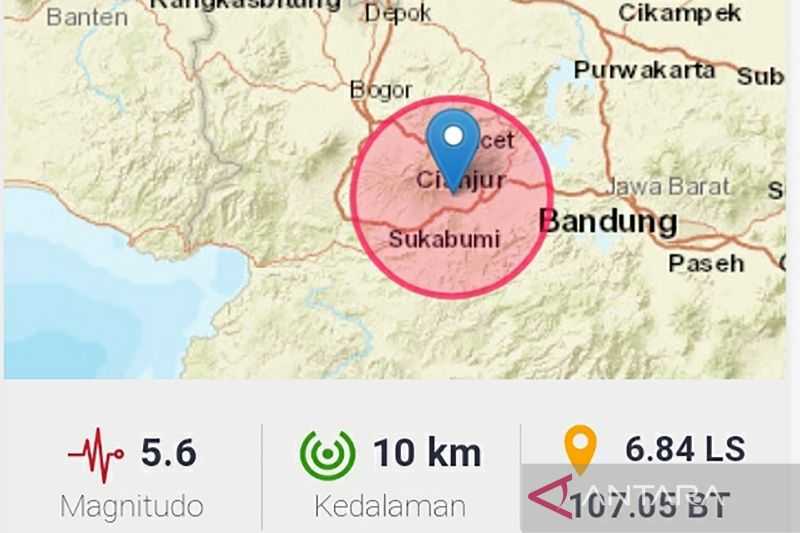 Gempa Sebabkan Kerusakan Rumah dan Bangunan di Cianjur