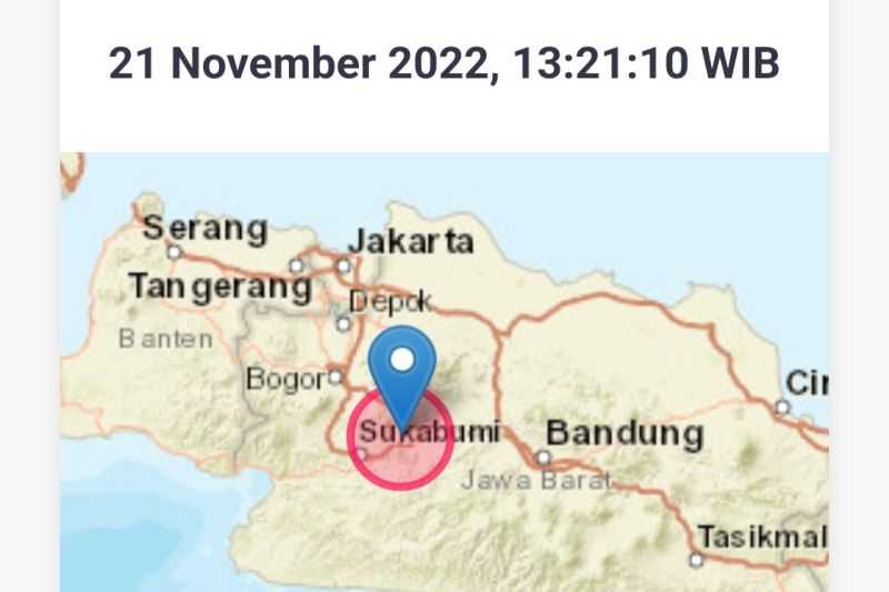 Getaran Gempa Cianjur dengan Magnitudo 5,6 Membuat Warga Sukabumi Berhamburan