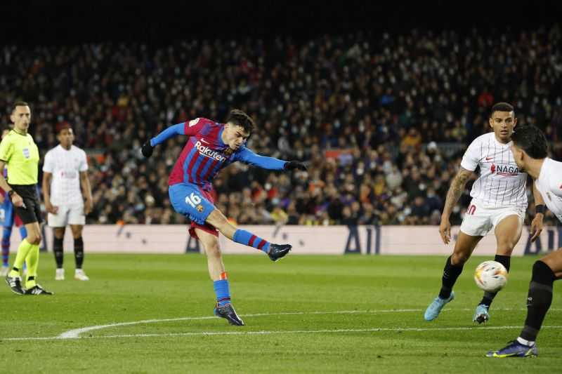 Gol Pedri ke Gawang Sevilla Bawa Barca ke Peringkat Dua