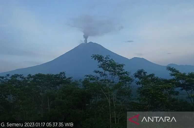 Gunung Semeru Kembali Erupsi, Warga Diminta Tak Beraktivitas di Sepanjang Besuk Kobokan