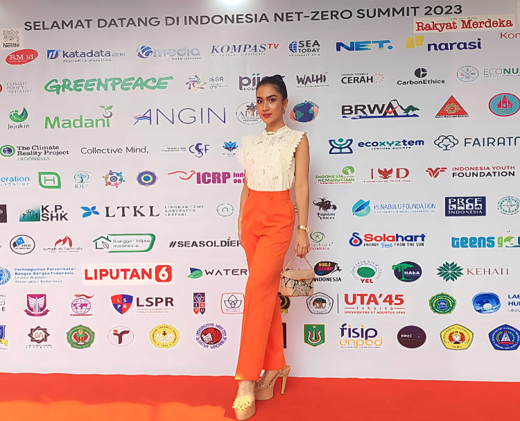 Hadiri Indonesia Net-Zero Summit 2023, Puteri Indonesia Sumut 2023 Tabitha Napitupulu Dukung Pengelolaan Sampah Berkelanjutan