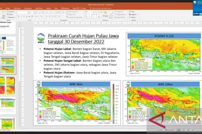 Hari Ini Hujan Lebat Berpotensi Mengguyur Sejumlah Wilayah