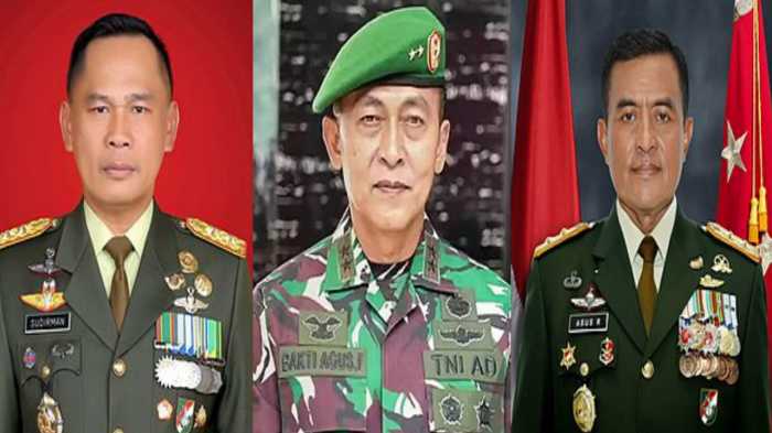 Ini Dia, Tiga Perwira Tinggi TNI AD yang Resmi Jadi Jenderal Bintang Tiga