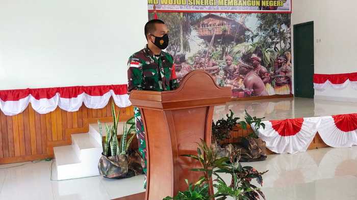 Ini Kata Dandim Boven Digoel Soal Dimulainya Program TNI Manunggal Membangun Desa