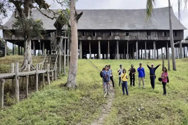 Jadi Cagar Budaya, Kondisi Rumah Adat Suku Dayak Betang Tumbang Gagu Memprihatinkan