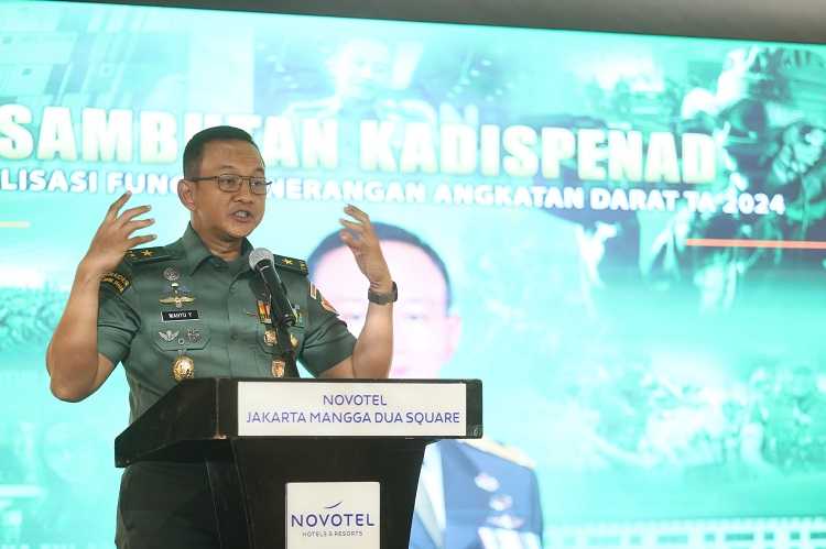 Kadispenad Tegaskan Penerangan TNI AD Garda Terdepan Lawan Hoaks dan Disinformasi