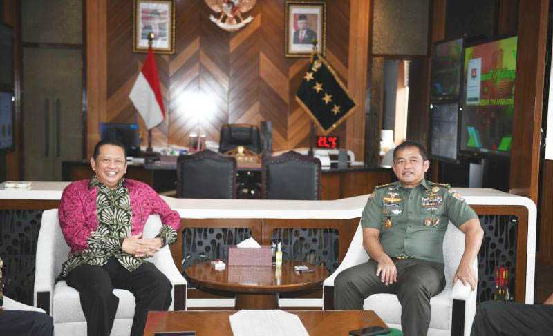 Kasad dan Ketua MPR Bahas Kesejahteraan Prajurit TNI