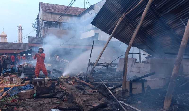 Kebakaran di Pasar Kambing, Tanah Abang Berhasi Dipadamkan