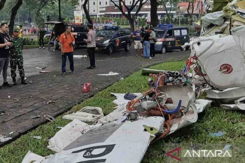 Kemenhub kabarkan Pesawat Jatuh di BSD Terbang dari Tanjung Lesung Menuju Pondok Cabe