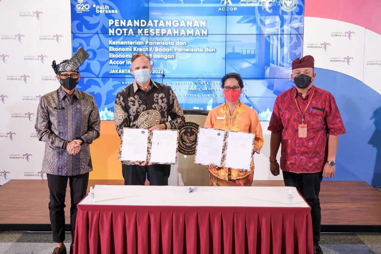 Kemenparekraf-Accor Group Sepakati Penggunaan dan Pemasaran Produk Ekraf UMKM