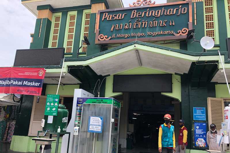 Keren, Pasar Beringharjo Yogyakarta Dilengkapi Pos Pantau Covid-19