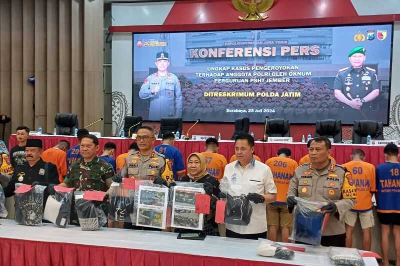 Keroyok Polisi, 13 Anggota Perguruan Silat di Jatim Jadi Tersangka