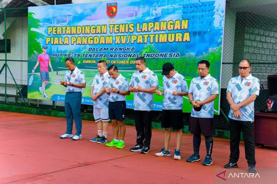 Kodam Pattimura Jaring Atlet Potensial Lewat Kejuaraan Tenis Pangdam