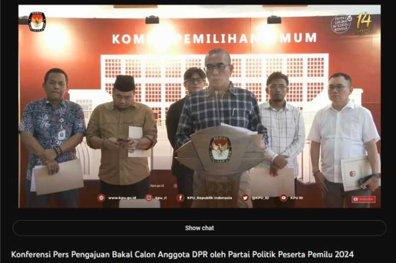 KPU RI Buka Pendaftaran Bacaleg pada 1-14 Mei