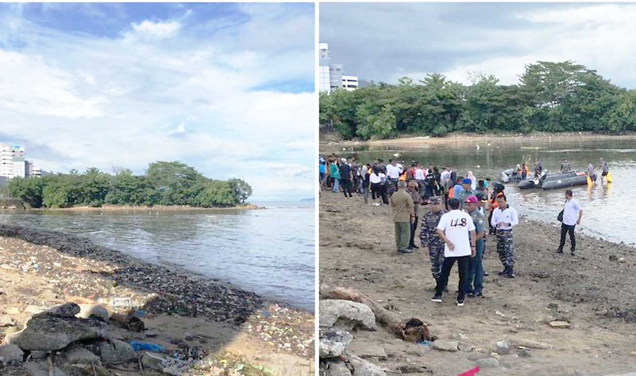 Lantamal IX Ambon Libatkan Banyak Pihak dalam Aksi Bersih Pantai