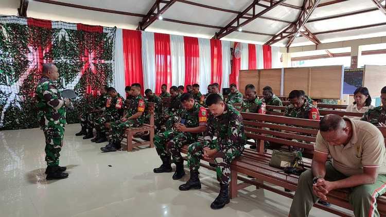 Maknai Peringatan Hari Juang TNI AD Ke-78, Kodim Mimika Gelar Doa Bersama