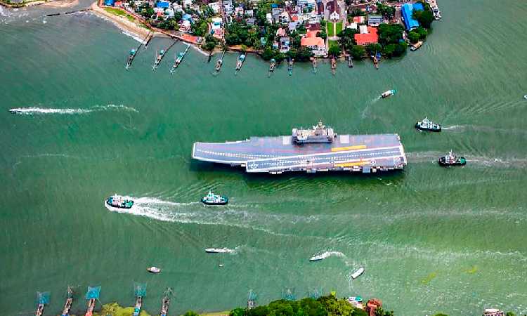 Mantap! India Luncurkan Kapal Induk Canggih Buatan Lokal Perdana, Jadi Salah Satu Terbesar di Dunia