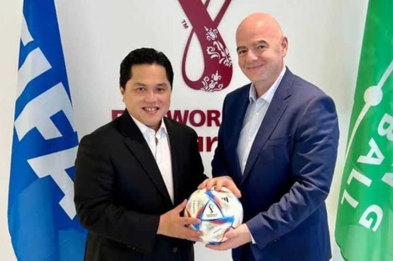 Mengagetkan, Ternyata Kedekatan Erick Thohir dan Presiden FIFA Gianni Sudah Terjalin Sejak Lama