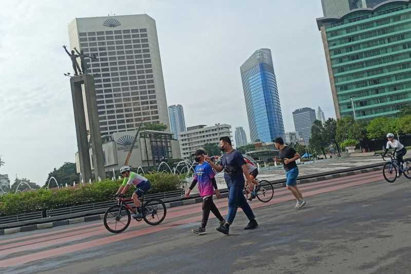 Minggu Pertama Ramadhan, CFD Sudirman-Thamrin Sepi Pengunjung