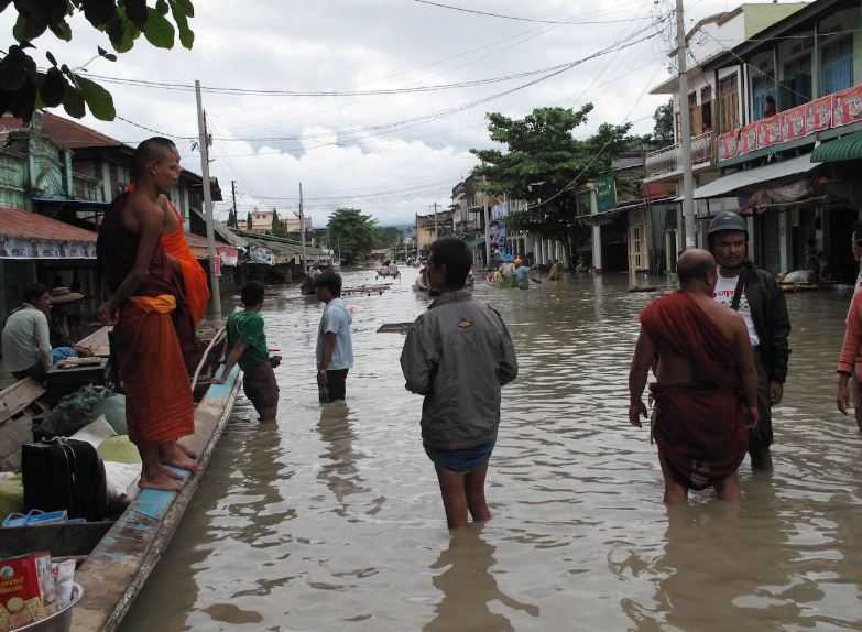 Myanmar Dilanda Banjir Longsor, 5 Orang Tewas, 48.000 Mengungsi