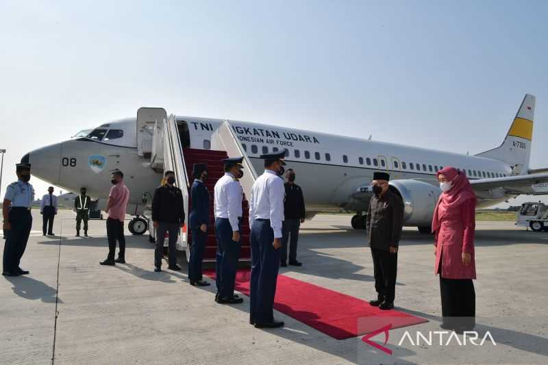 Pakai Pesawat TNI AU, Wakil Presiden Ma'ruf Amin Terbang ke NTB, Ada Apa?