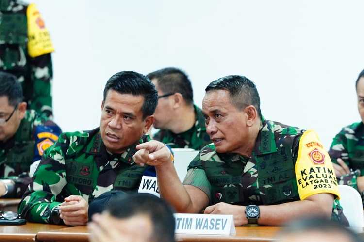 Panglima TNI Apresiasi Konsep Umum Kampanye Militer Latgab TNI Dharma Yudha 2023