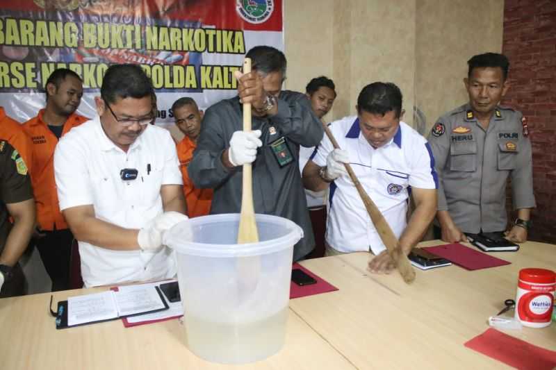 Perangi Narkoba, Polda Kaltara Musnahkan 542,89 Gram Sabu dari Lima Kasus