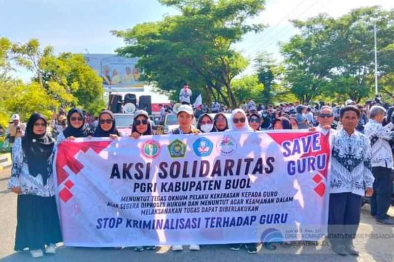 PGRI Buol Desak Pemerintah Berikan Perlindungan pada Guru