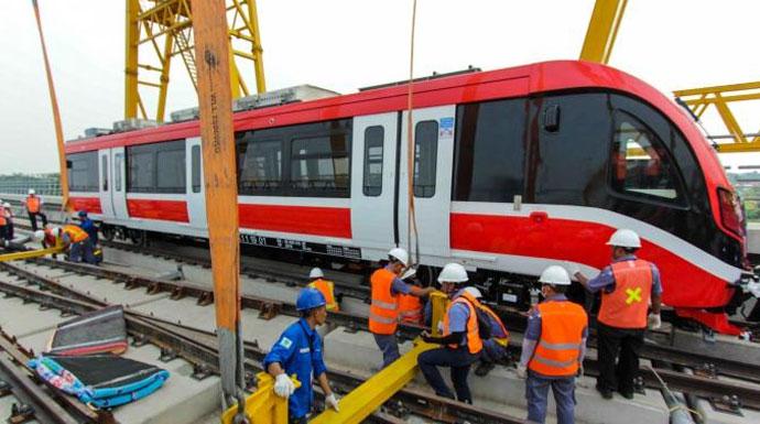 Progres LRT Jabodebek Telah Mencapai 77 Persen