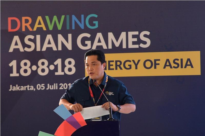 Drawing Tujuh Cabang Asian Games Dilakukan Bersama