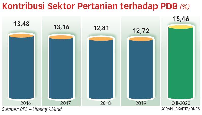 Kontribusi Pertanian ke PDB Meningkat