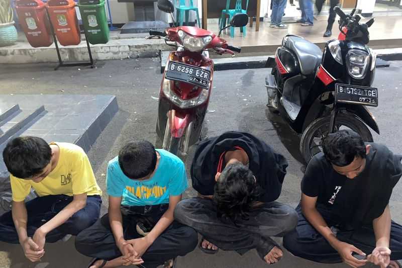 Polisi Tangkap Empat Pelaku Tawuran di Bekasi
