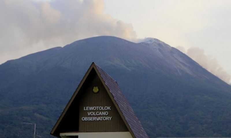 Pos Pemantau Catat Tujuh Kali Letusan di Gunung Ile Lewotolok