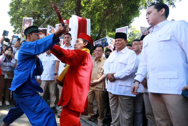 Prabowo Resmikan Kantor Badan Pemenangan Presiden Partai Gerindra 1