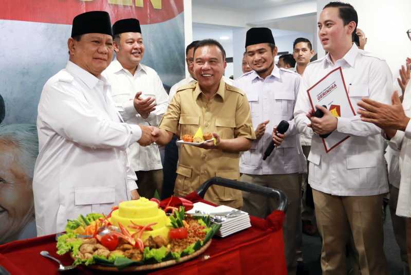 Prabowo Resmikan Kantor Badan Pemenangan Presiden Partai Gerindra 2