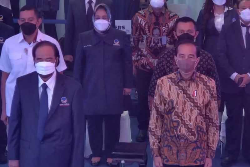 Presiden Joko Widodo Hadiri Peringatan HUT Ke-10 Partai Nasdem